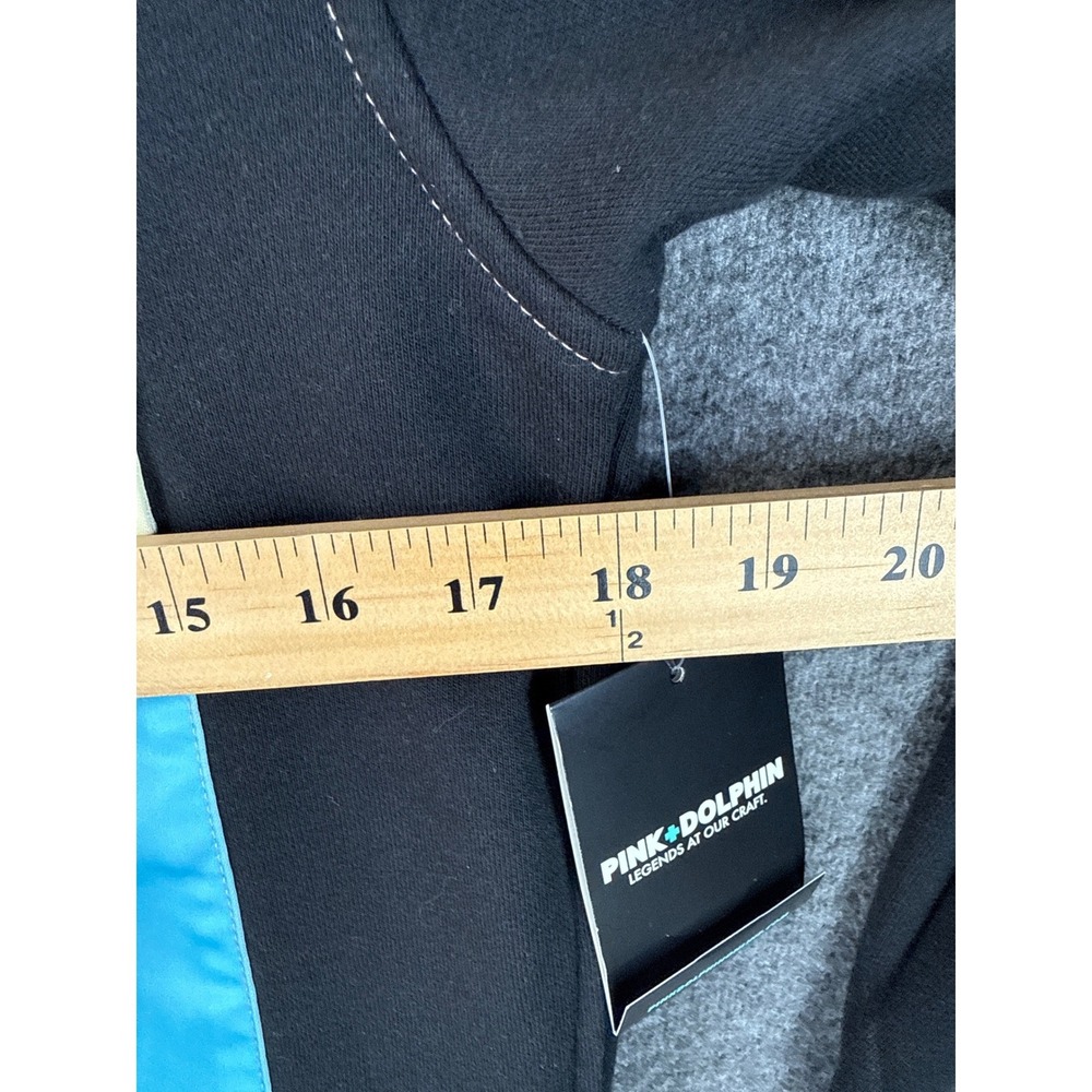 Pink Dolphin Mens S Rainbow Q Zip Hoodie Pastel Ombre Colorblock Y2k Skater NWT - Picture 8 of 13